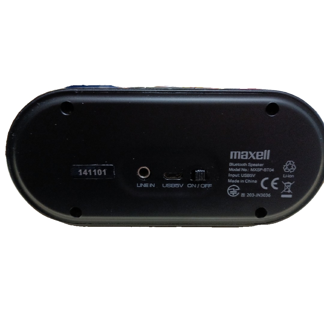 maxell - maxell ポータブルスピーカー MXSP-BT04BK 中古 完動品 maxell - maxell ポータブルスピーカー MXSP-BT04BK 中古 完動品