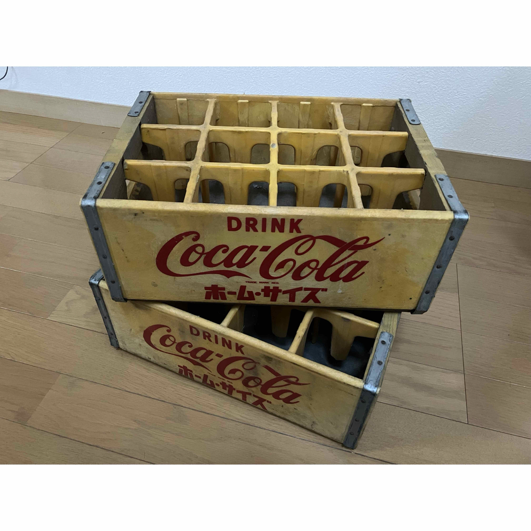 コカ・コーラ - コカ・コーラ ビンテージ木箱(2個セット)の通販 コカ・コーラ - コカ・コーラ ビンテージ木箱(2個セット)の通販