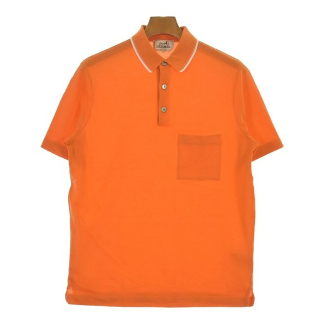 HERMES - HERMES エルメス ポロシャツ XS オレンジ 【古着 HERMES - HERMES エルメス ポロシャツ XS オレンジ 【古着