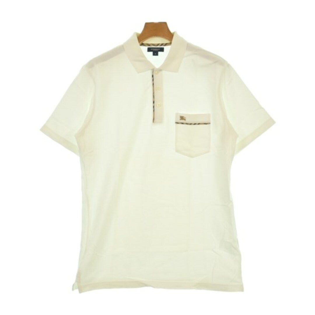 BURBERRY - BURBERRY バーバリー ポロシャツ M 白 【古着 BURBERRY - BURBERRY バーバリー ポロシャツ M 白 【古着