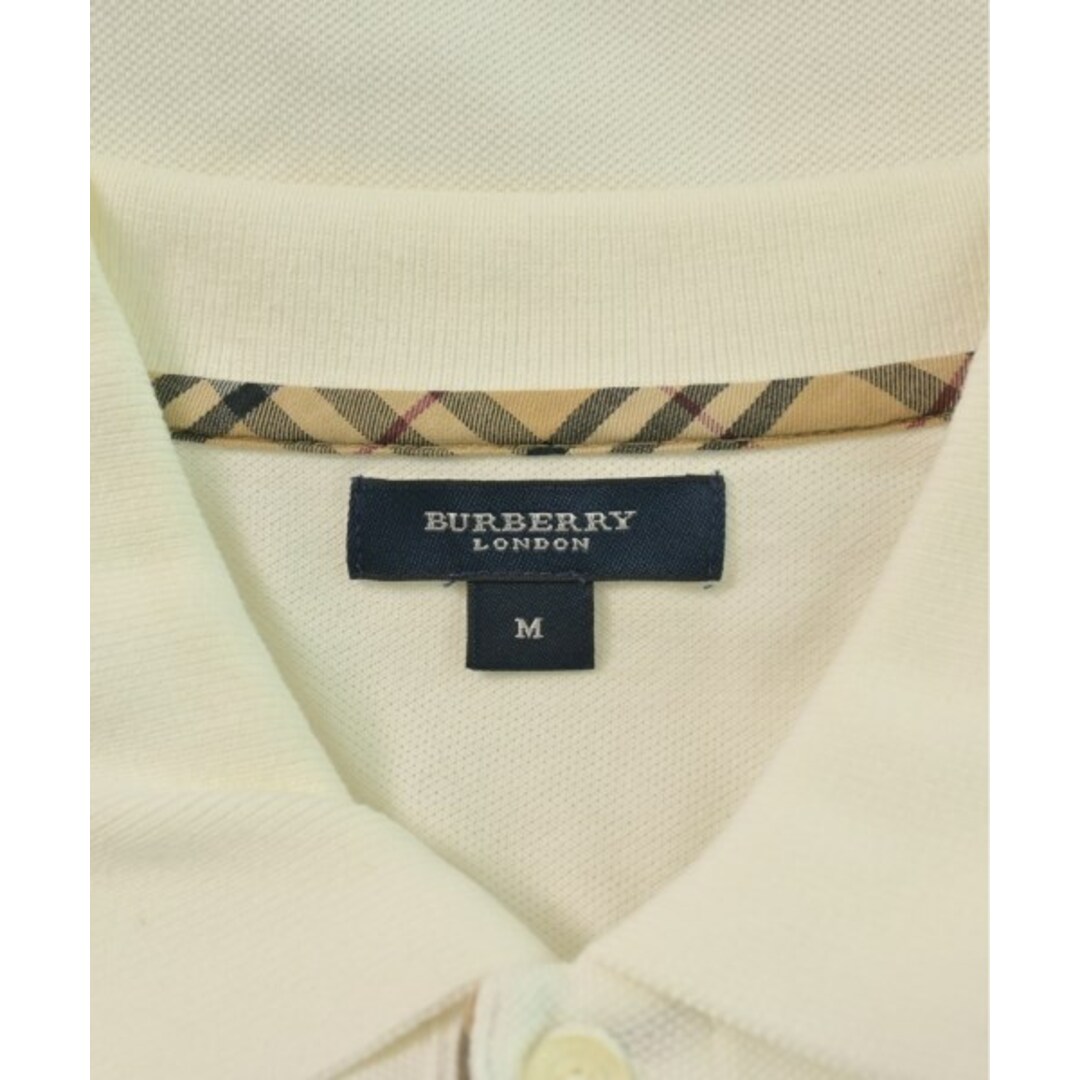 BURBERRY - BURBERRY バーバリー ポロシャツ M 白 【古着 BURBERRY - BURBERRY バーバリー ポロシャツ M 白 【古着