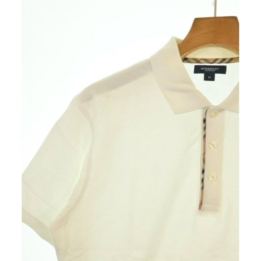 BURBERRY - BURBERRY バーバリー ポロシャツ M 白 【古着 BURBERRY - BURBERRY バーバリー ポロシャツ M 白 【古着