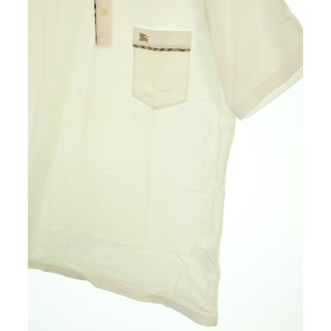 BURBERRY - BURBERRY バーバリー ポロシャツ M 白 【古着 BURBERRY - BURBERRY バーバリー ポロシャツ M 白 【古着