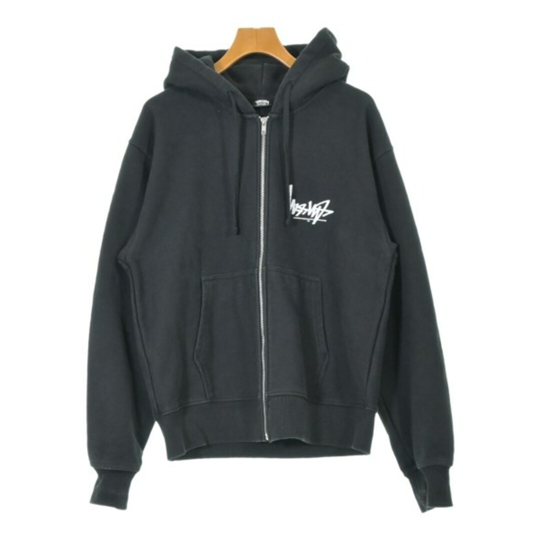 STUSSY - STUSSY ステューシー パーカー M 黒 【古着】【中古 STUSSY - STUSSY ステューシー パーカー M 黒 【古着】【中古