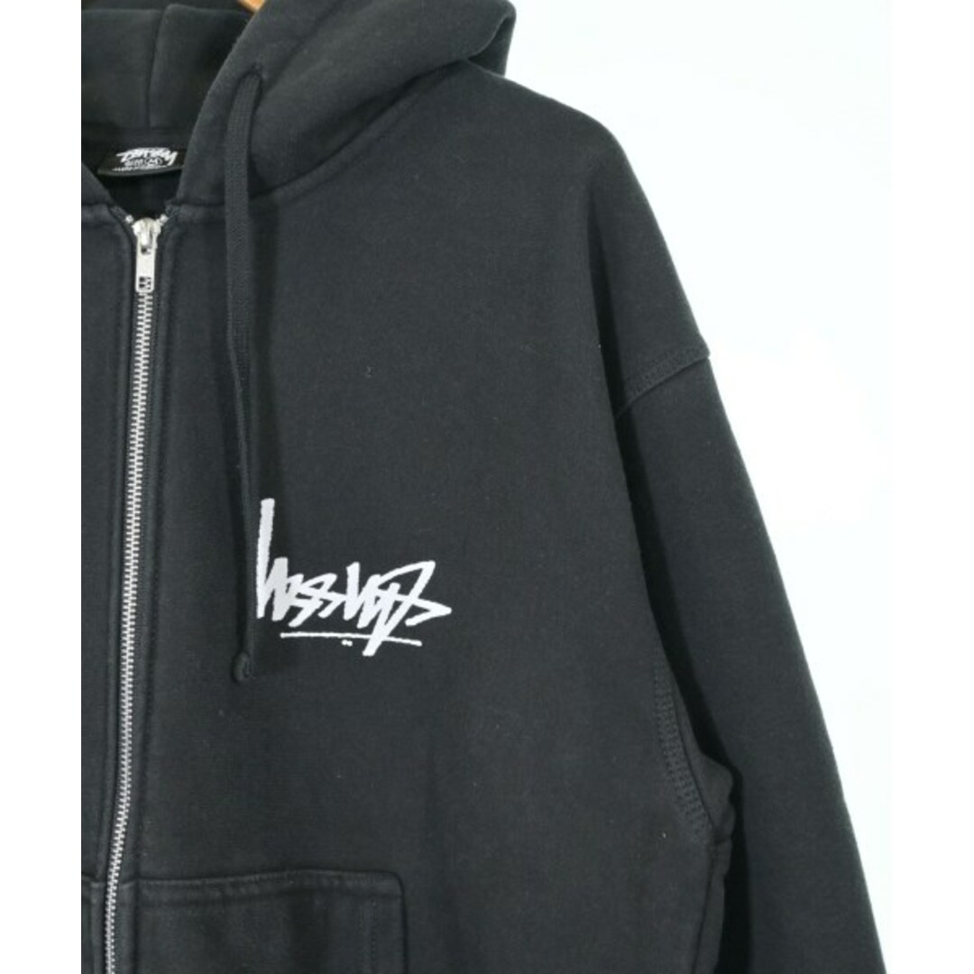 STUSSY - STUSSY ステューシー パーカー M 黒 【古着】【中古 STUSSY - STUSSY ステューシー パーカー M 黒 【古着】【中古