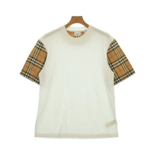BURBERRY - BURBERRY バーバリー Tシャツ・カットソー S 白x BURBERRY - BURBERRY バーバリー Tシャツ・カットソー S 白x