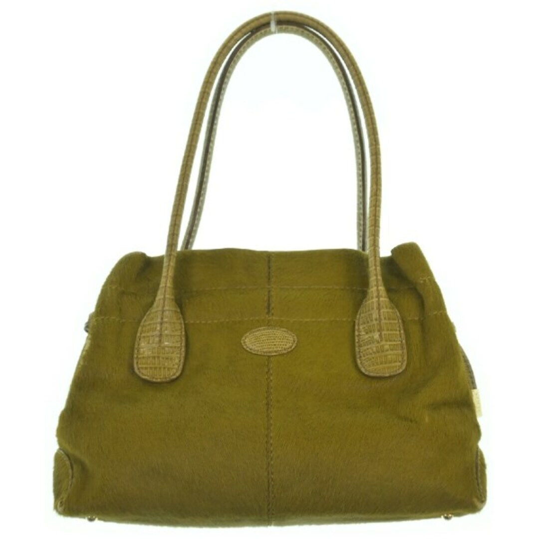 TOD'S - TOD'S トッズ ハンドバッグ - カーキ 【古着】【中古 TOD'S - TOD'S トッズ ハンドバッグ - カーキ 【古着】【中古