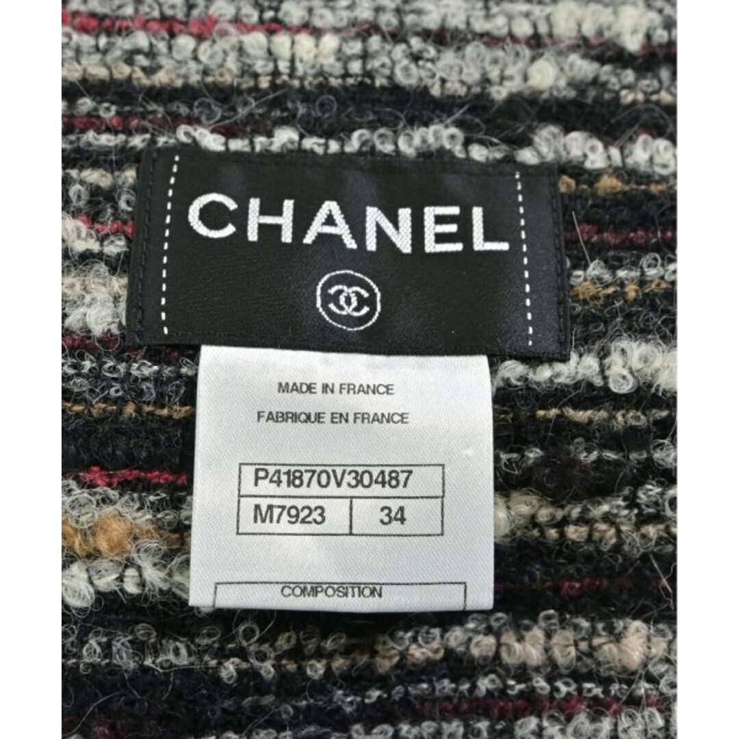 CHANEL - CHANEL シャネル ワンピース 34(XXS位) 黒x白x赤等(総 CHANEL - CHANEL シャネル ワンピース 34(XXS位) 黒x白x赤等(総
