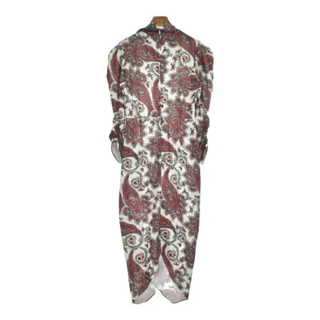 Isabel Marant - ISABEL MARANT ワンピース 38(S位) 白x赤x Isabel Marant - ISABEL MARANT ワンピース 38(S位) 白x赤x