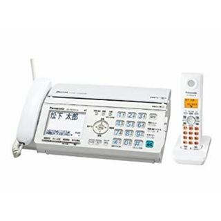 パナソニック おたっくす デジタルコードレスFAX 子機1台付き ホワイト KX-PW520DL-W wyw801m(その他)