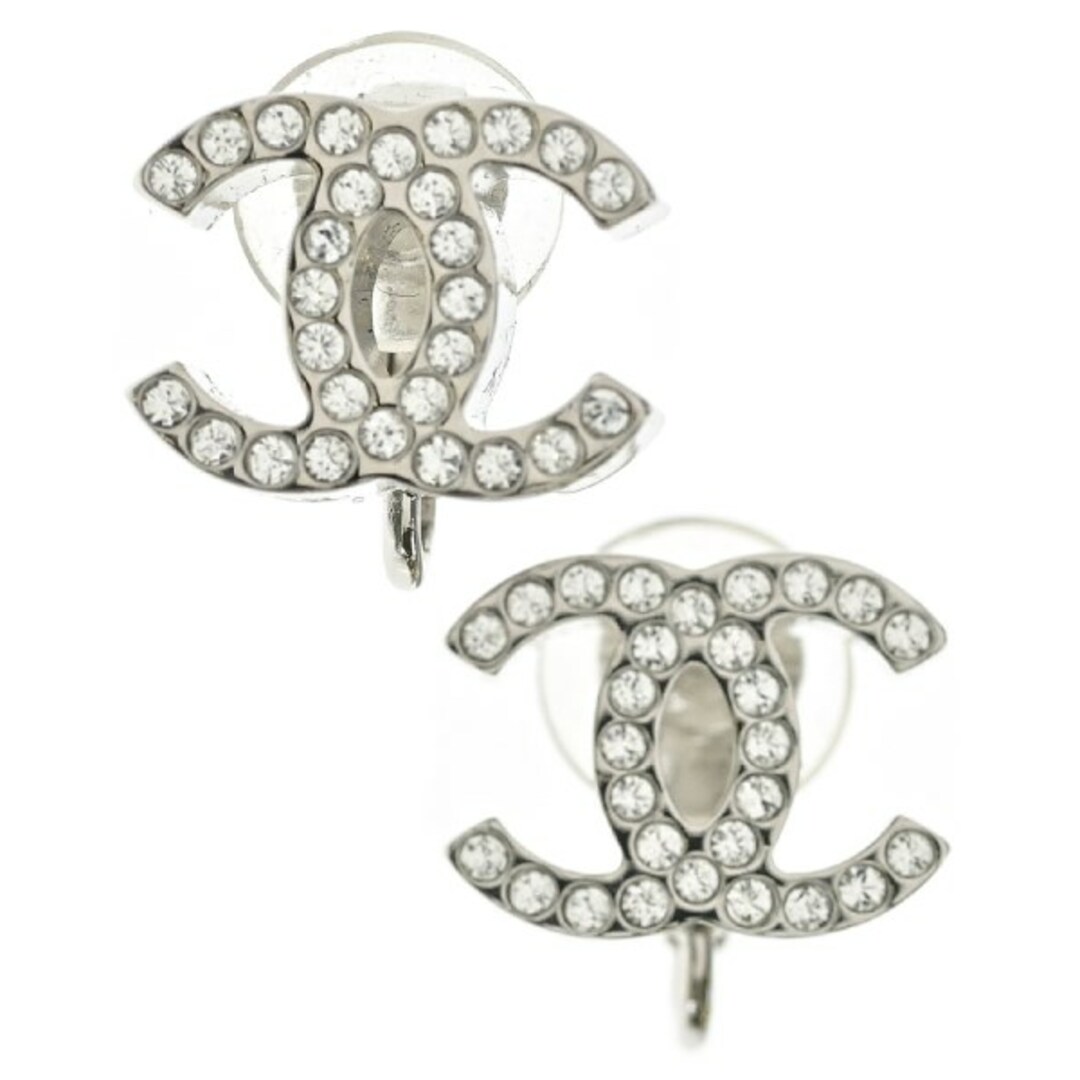 CHANEL - CHANEL シャネル ピアス - シルバー 【古着】【中古 CHANEL - CHANEL シャネル ピアス - シルバー 【古着】【中古