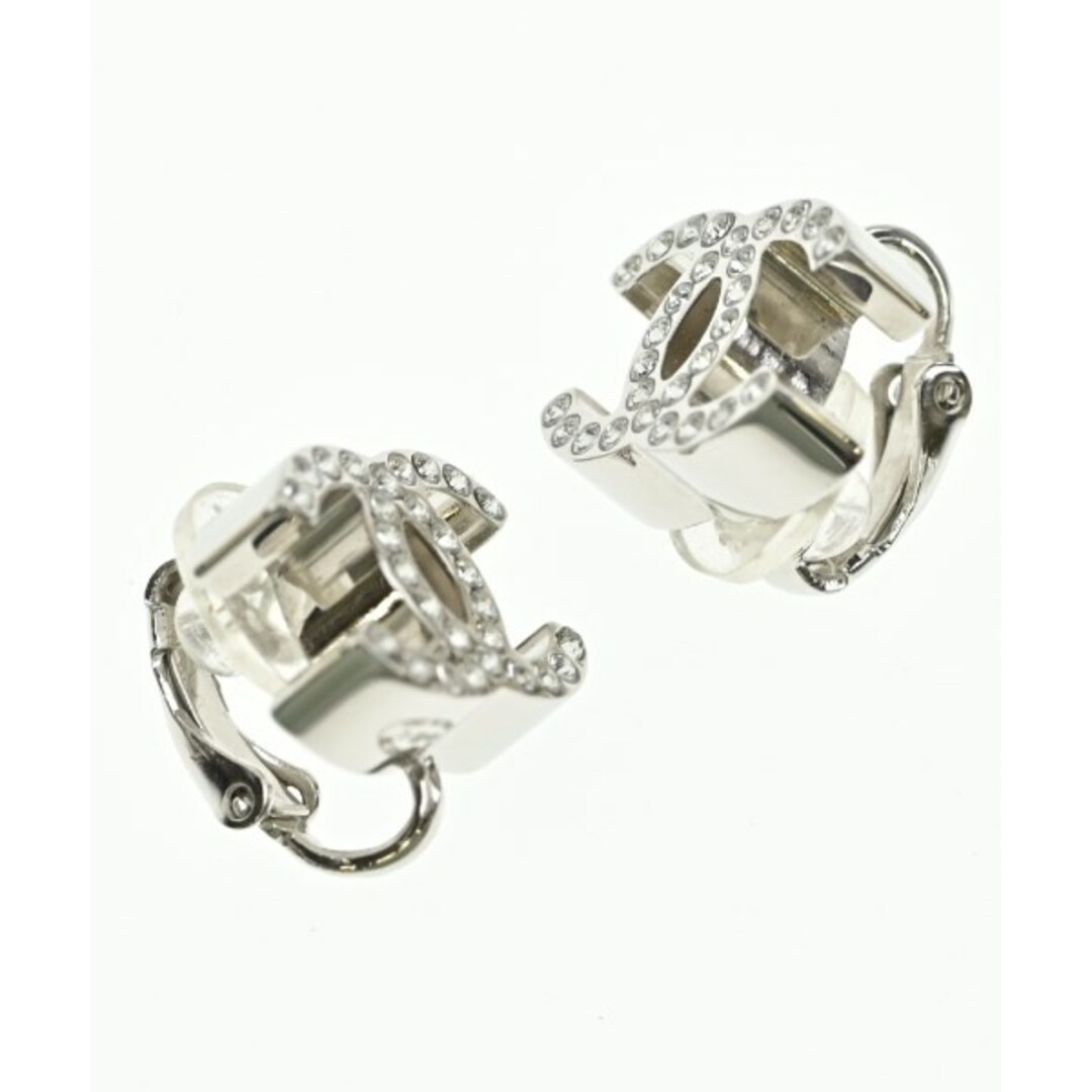 CHANEL - CHANEL シャネル ピアス - シルバー 【古着】【中古 CHANEL - CHANEL シャネル ピアス - シルバー 【古着】【中古