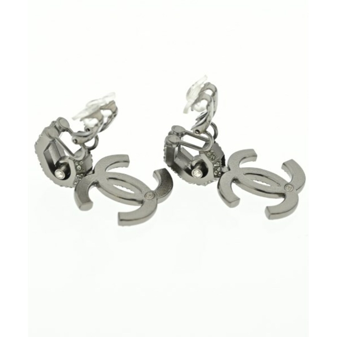 CHANEL - CHANEL シャネル ピアス - シルバー 【古着】【中古 CHANEL - CHANEL シャネル ピアス - シルバー 【古着】【中古