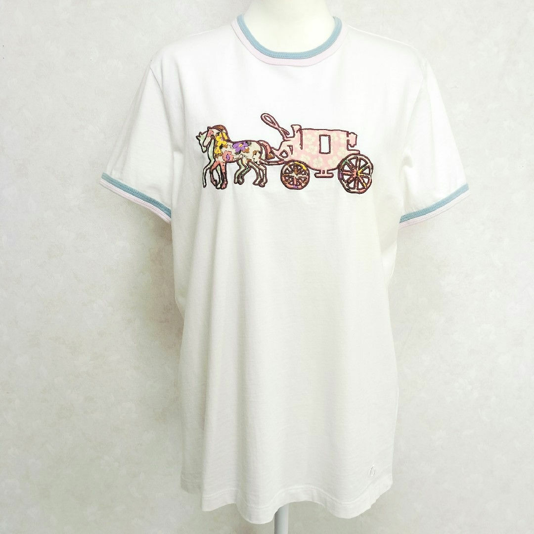 COACH - COACH コーチ パッチワーク ホース アンド キャリッジ T COACH - COACH コーチ パッチワーク ホース アンド キャリッジ T