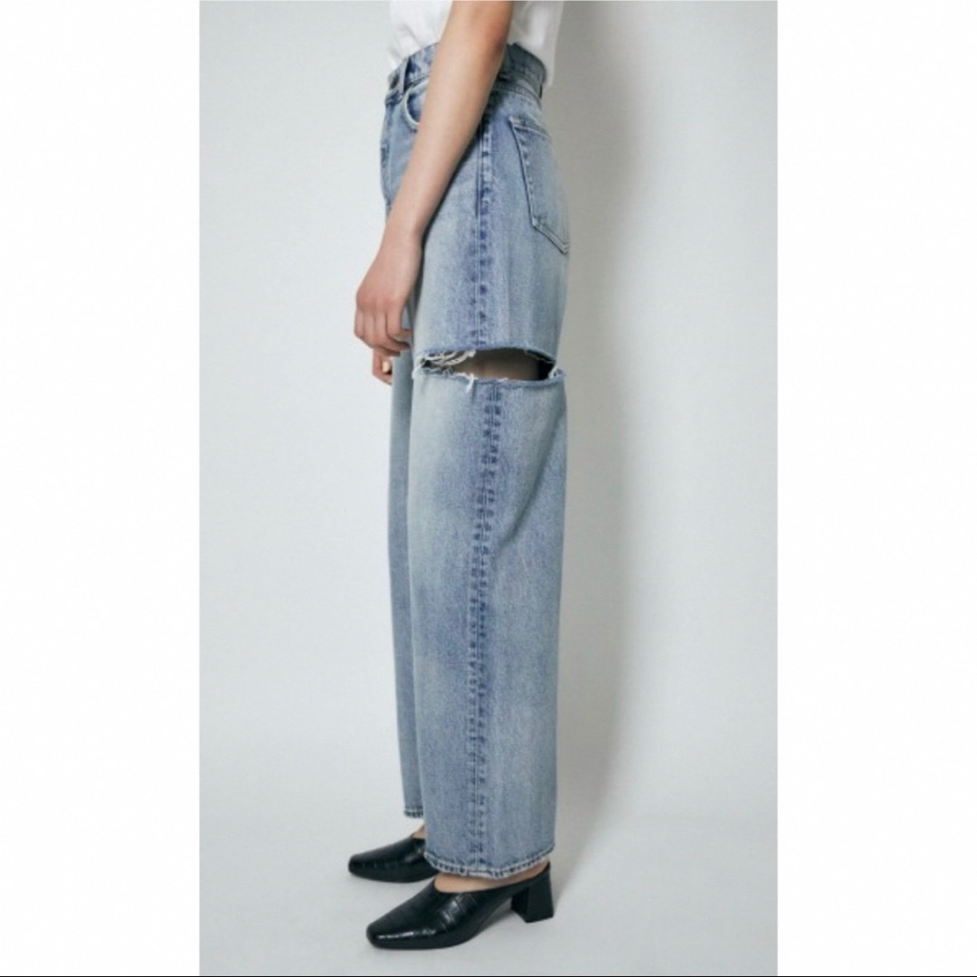 moussy - moussy MOUSSY THIGH SLIT LOOSE STRAIGHTの通販 by moussy - moussy MOUSSY THIGH SLIT LOOSE STRAIGHTの通販 by