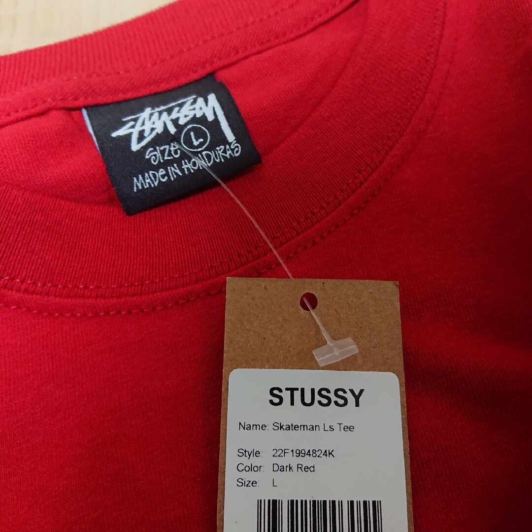 STUSSY - 未使用☆STUSSY Skateman 長袖Tシャツ Lサイズ STUSSY - 未使用☆STUSSY Skateman 長袖Tシャツ Lサイズ