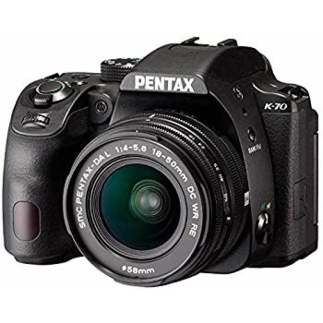 リコーイメージング PENTAX K-70(BK)18-50RE KIT デジタル一眼レフカメラ K-70 18-50RE キット (ブラック) スマホ/家電/カメラのカメラ(デジタル一眼)の商品写真