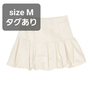Her lip to - herlipto Bubble Mini Skirt ecru M タグありの Her lip to - herlipto Bubble Mini Skirt ecru M タグありの