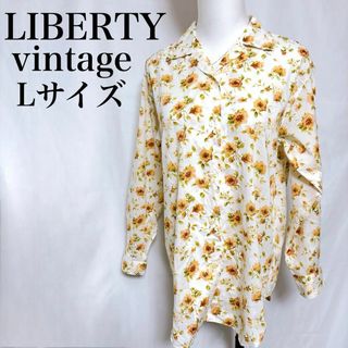 LIBERTY. - 【希少】LIBERTY オケイシス 花柄 長袖 ブラウス LIBERTY. - 【希少】LIBERTY オケイシス 花柄 長袖 ブラウス