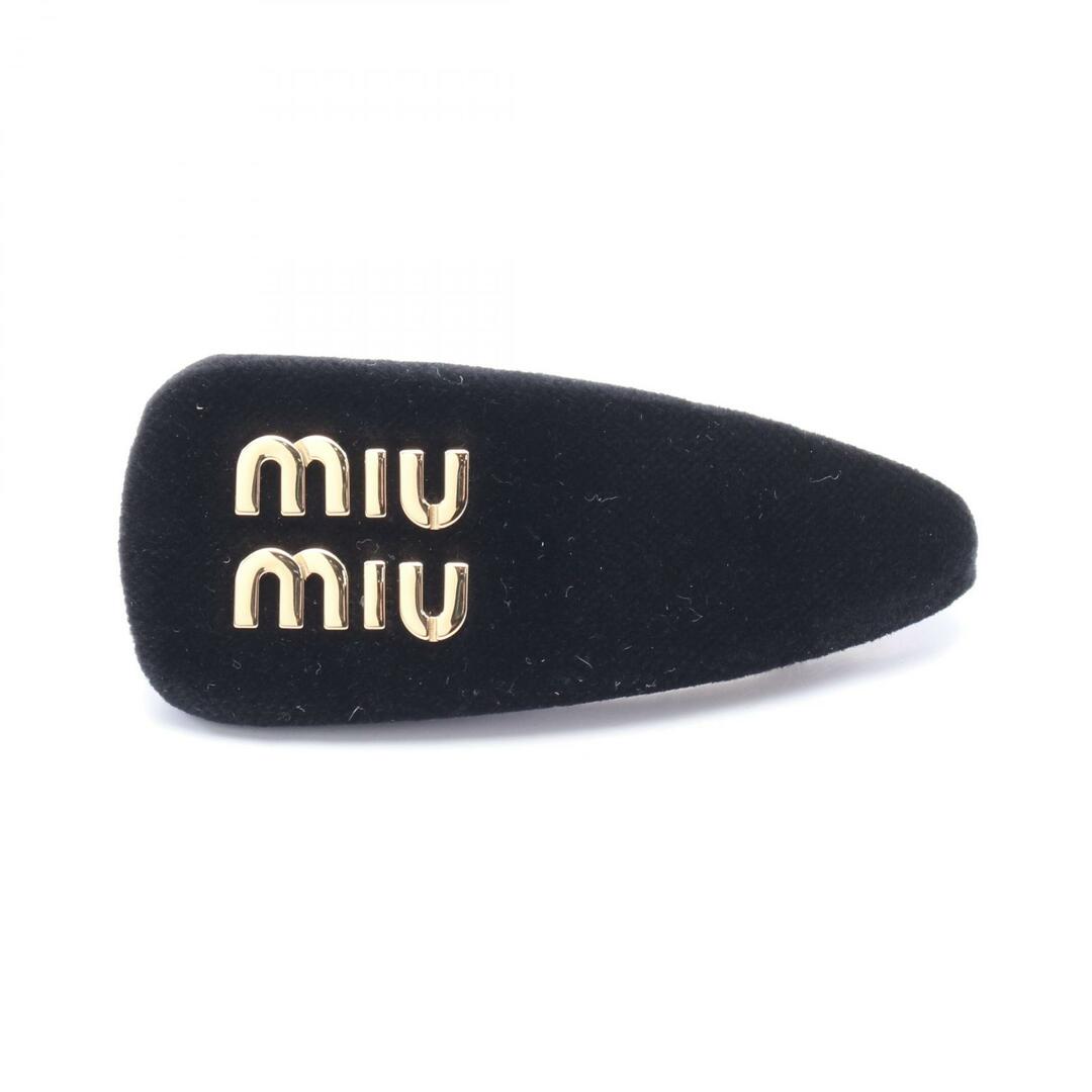 ミュウ ミュウ Miu Miu ロゴ バレッタ アクセサリー ベロア ミュウ ミュウ Miu Miu ロゴ バレッタ アクセサリー ベロア