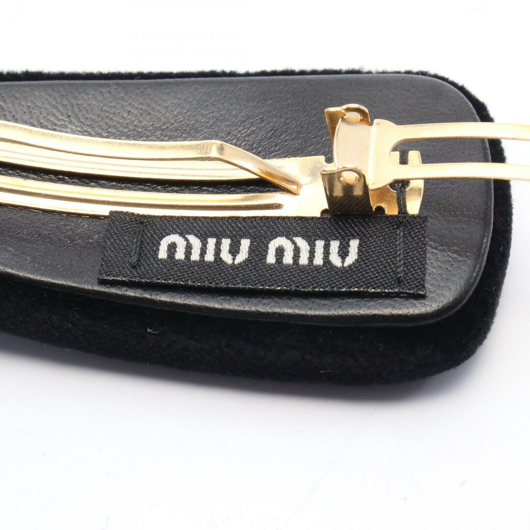 ミュウ ミュウ Miu Miu ロゴ バレッタ アクセサリー ベロア ミュウ ミュウ Miu Miu ロゴ バレッタ アクセサリー ベロア