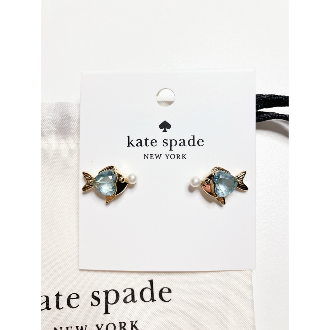 kate spade NEW YORK - ケイトスペード 魚 パール ピアスの通販 kate spade NEW YORK - ケイトスペード 魚 パール ピアスの通販