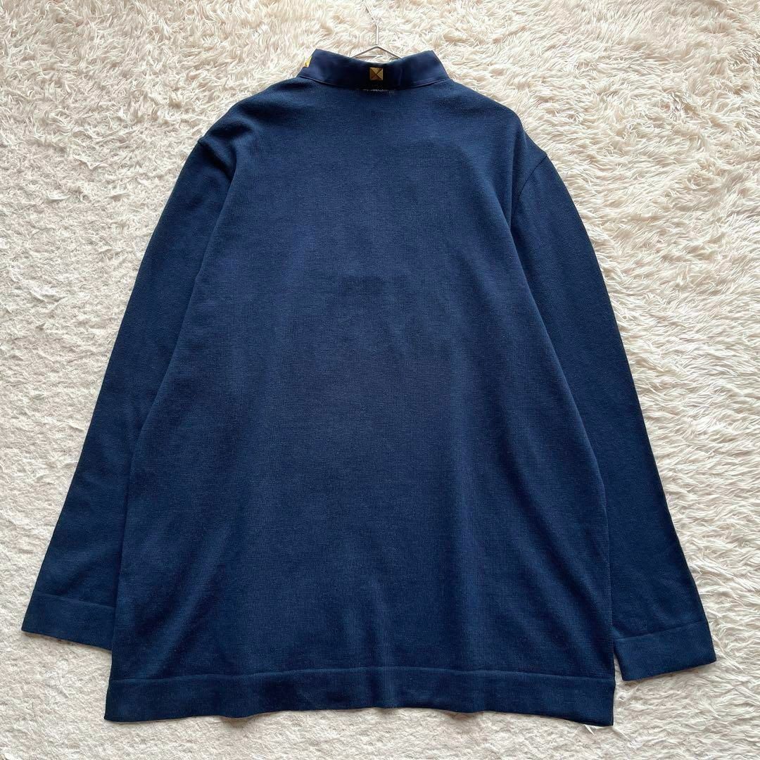 HERMES - エルメス ニット スカーフ柄 切替 シルク カシミヤ混 HERMES - エルメス ニット スカーフ柄 切替 シルク カシミヤ混