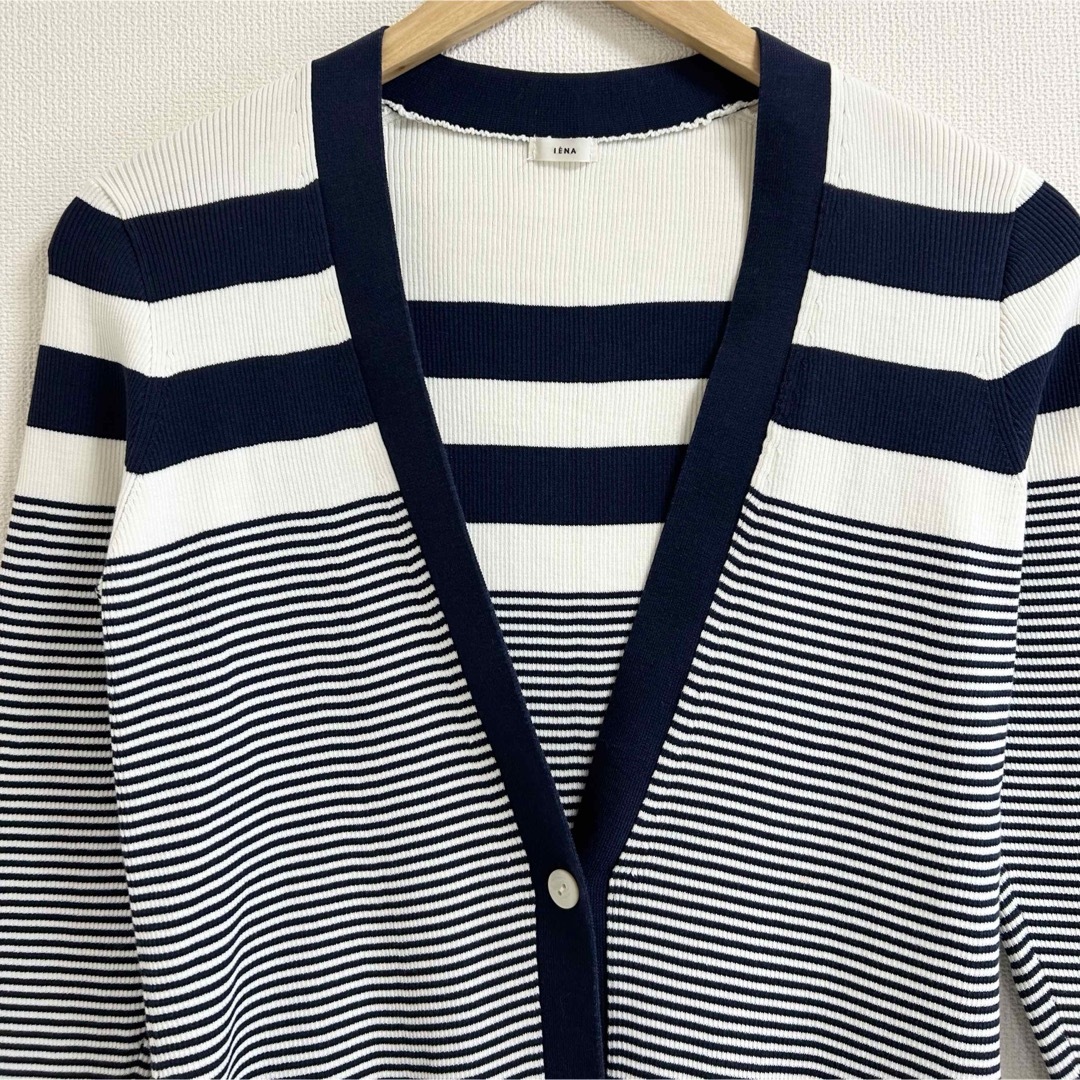 IENA - m214_IENA 極美品✨21SS☘️2*2RIB Vネックカーディガン IENA - m214_IENA 極美品✨21SS☘️2*2RIB Vネックカーディガン