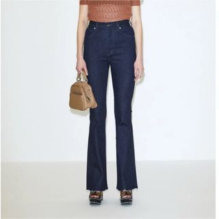 moussy - moussy❤️今期♡レトロブルーハイウエストストレート moussy - moussy❤️今期♡レトロブルーハイウエストストレート