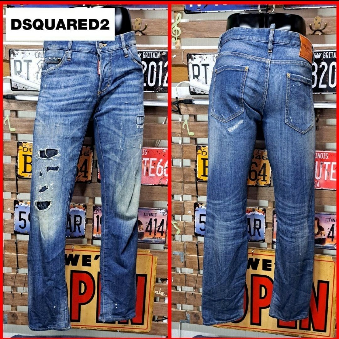 DSQUARED2 - Dsquared2 Slim Jean ストレッチ デニム ジーンズ DSQUARED2 - Dsquared2 Slim Jean ストレッチ デニム ジーンズ