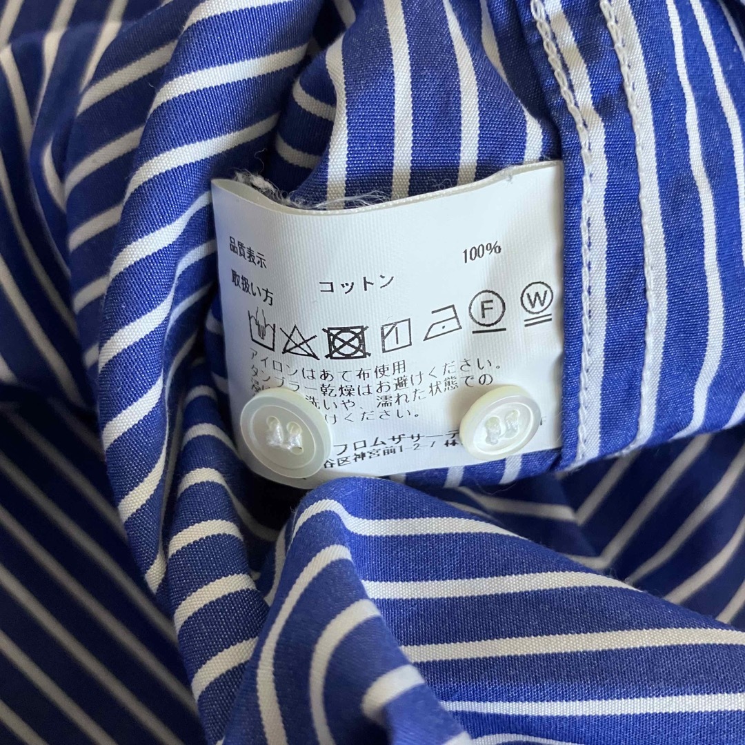 DEUXIEME CLASSE - Americana ストライプシャツワンピースの通販 DEUXIEME CLASSE - Americana ストライプシャツワンピースの通販