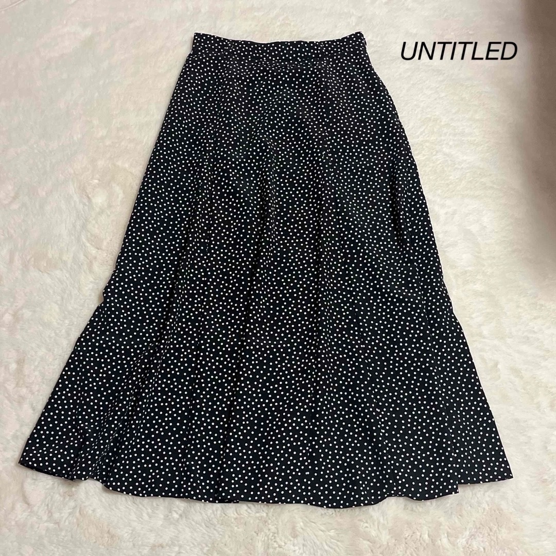 UNTITLED - untitled アンタイトル フレアスカート ドット柄 UNTITLED - untitled アンタイトル フレアスカート ドット柄