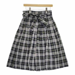 homspun ラップスカート コットンシルク 151-4595 チェック homspun ラップスカート コットンシルク 151-4595 チェック