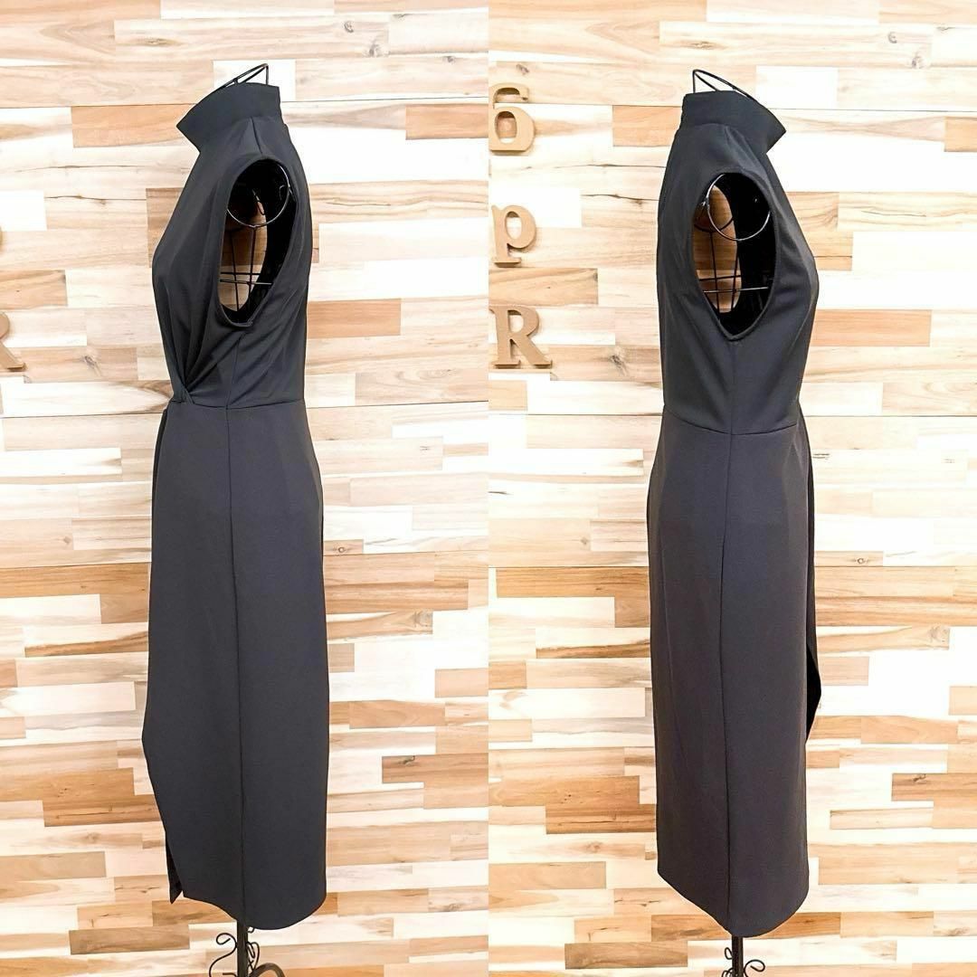 ZARA - 【ザラ】ハイネック ノースリーブ ギャザー ワンピース ZARA - 【ザラ】ハイネック ノースリーブ ギャザー ワンピース