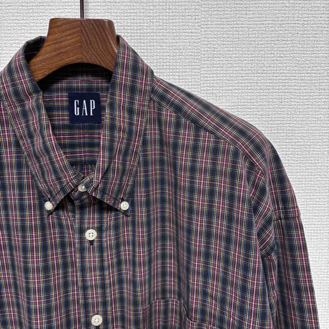 GAP - 90s□OLD GAP オールドギャップ□チェック ボタンダウン GAP - 90s□OLD GAP オールドギャップ□チェック ボタンダウン