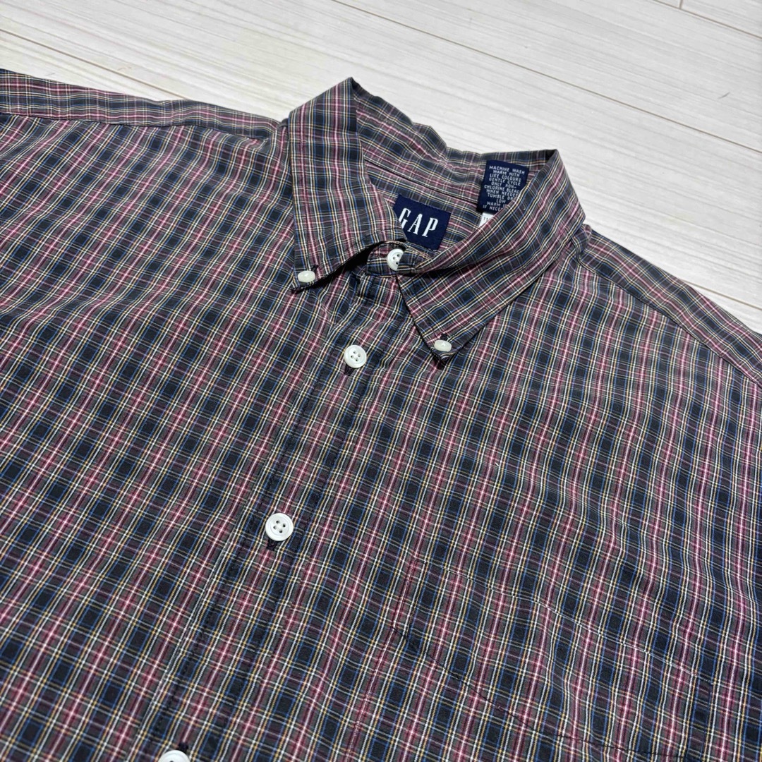 GAP - 90s□OLD GAP オールドギャップ□チェック ボタンダウン GAP - 90s□OLD GAP オールドギャップ□チェック ボタンダウン