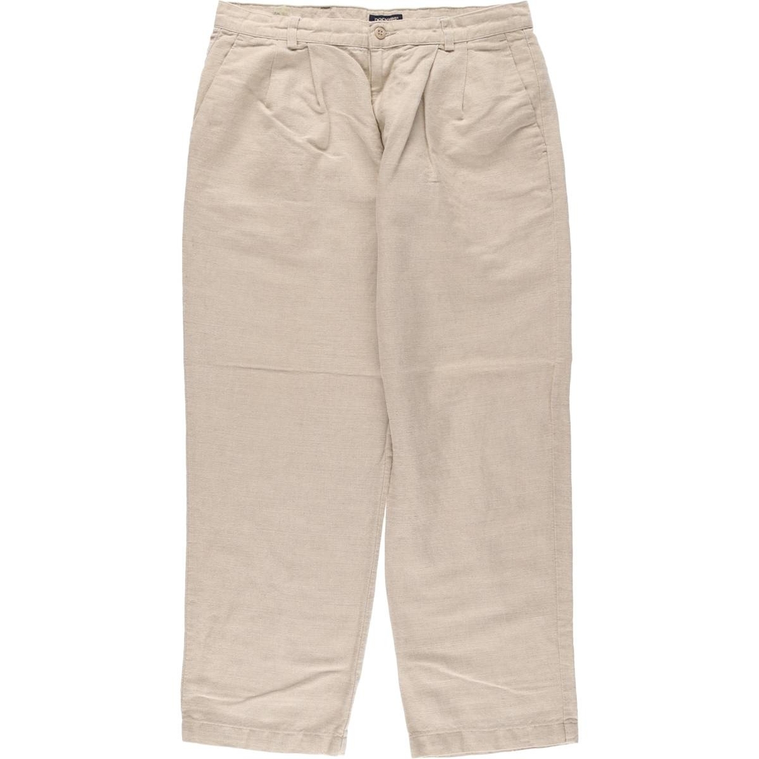 古着 ドッカーズ DOCKERS Khakis ツータック リネンパンツ 古着 ドッカーズ DOCKERS Khakis ツータック リネンパンツ