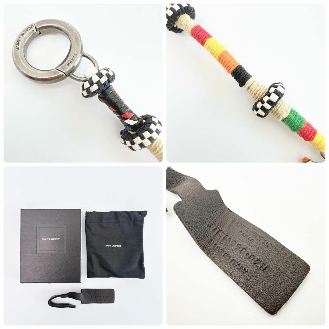 SAINT LAURENT - サンローラン シグネチャー キーリング バッグ SAINT LAURENT - サンローラン シグネチャー キーリング バッグ