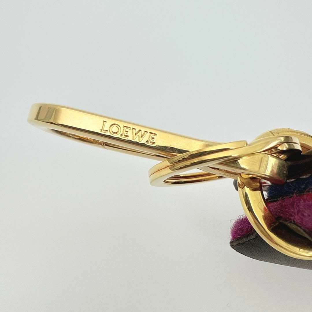 LOEWE - ロエベ キーリング キーホルダー チャーム レザー LOEWE - ロエベ キーリング キーホルダー チャーム レザー