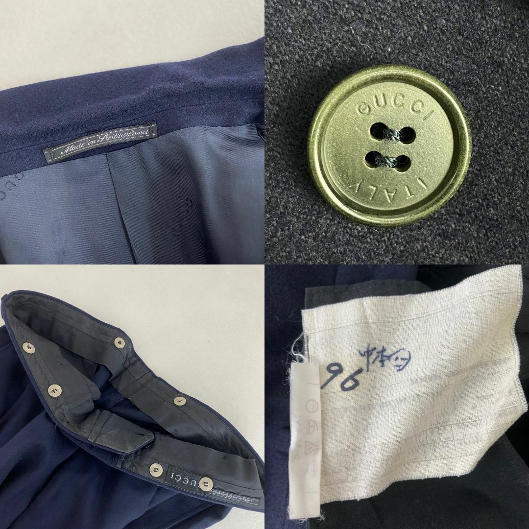 GUCCI - グッチ スーツセットアップ GUCCI ダブル 裏地ロゴ GUCCI - グッチ スーツセットアップ GUCCI ダブル 裏地ロゴ