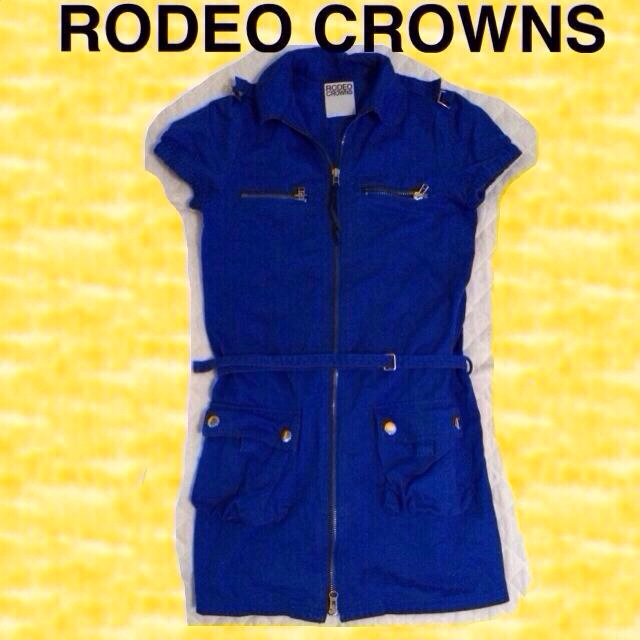 RODEO CROWNS(ロデオクラウンズ)のRODEOつなぎワンピ レディースのワンピース(ミニワンピース)の商品写真