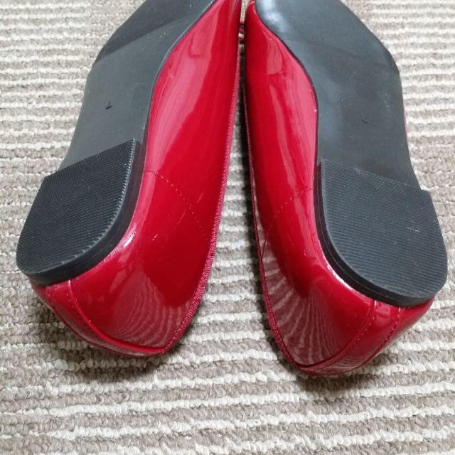 GU(ジーユー)のGU　バレエシューズ　L　赤 レディースの靴/シューズ(バレエシューズ)の商品写真