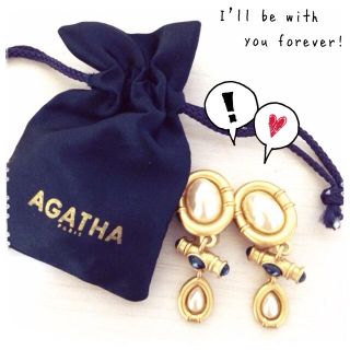 アガタ(AGATHA)のAGATHAゴールドパールイヤリング(イヤリング)