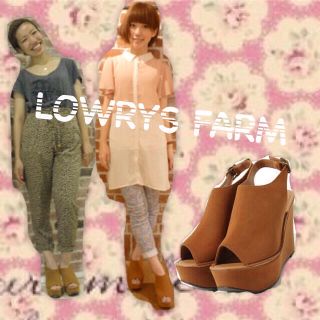 ローリーズファーム(LOWRYS FARM)の未使用LOWRYサボサンダル定価6195(サンダル)