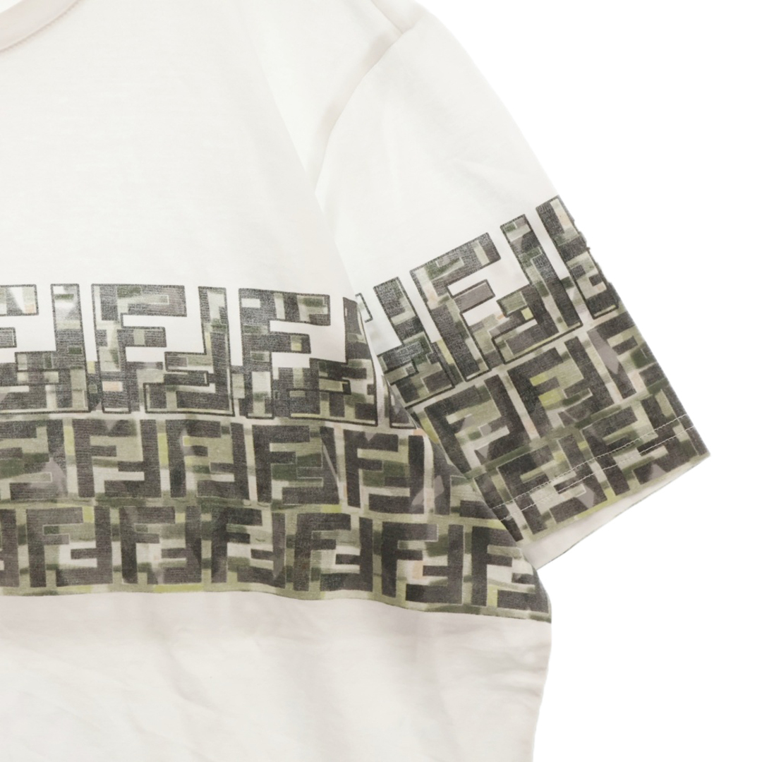 FENDI - FENDI フェンディ FF ズッカ柄 プリント クルーネック FENDI - FENDI フェンディ FF ズッカ柄 プリント クルーネック