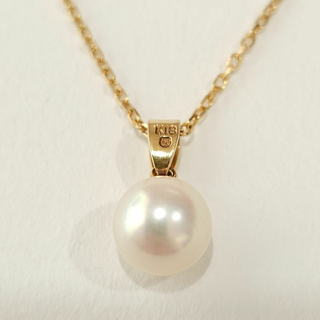 MIKIMOTO - 1233 ミキモトパールネックレスK18YGイエロー MIKIMOTO - 1233 ミキモトパールネックレスK18YGイエロー