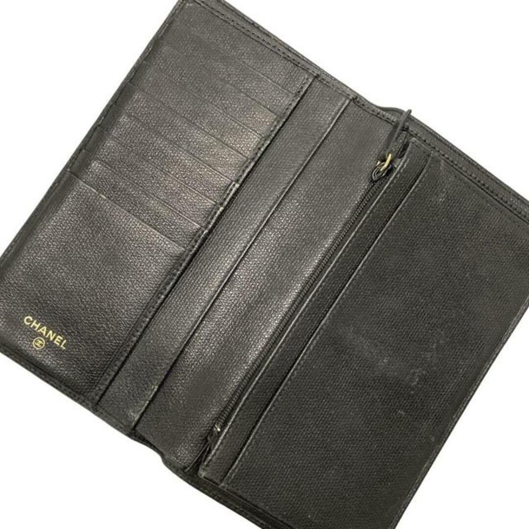 CHANEL - CHANEL(シャネル) 長財布 ココボタン 黒 レザーの通販 CHANEL - CHANEL(シャネル) 長財布 ココボタン 黒 レザーの通販