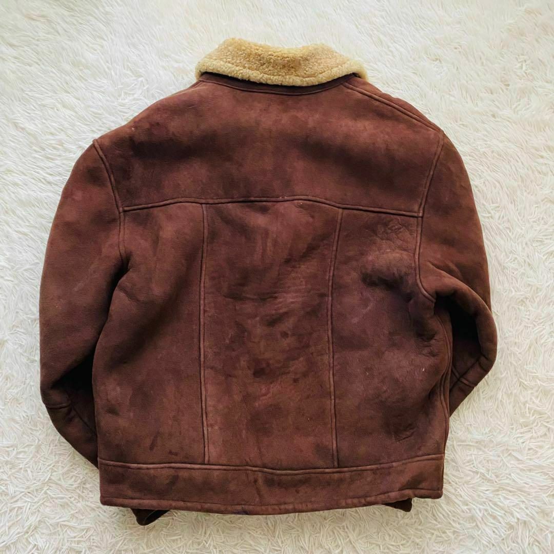 希少XXLサイズ 最高級ラムナッパレザー 短丈 ボアムートンコート 希少XXLサイズ 最高級ラムナッパレザー 短丈 ボアムートンコート