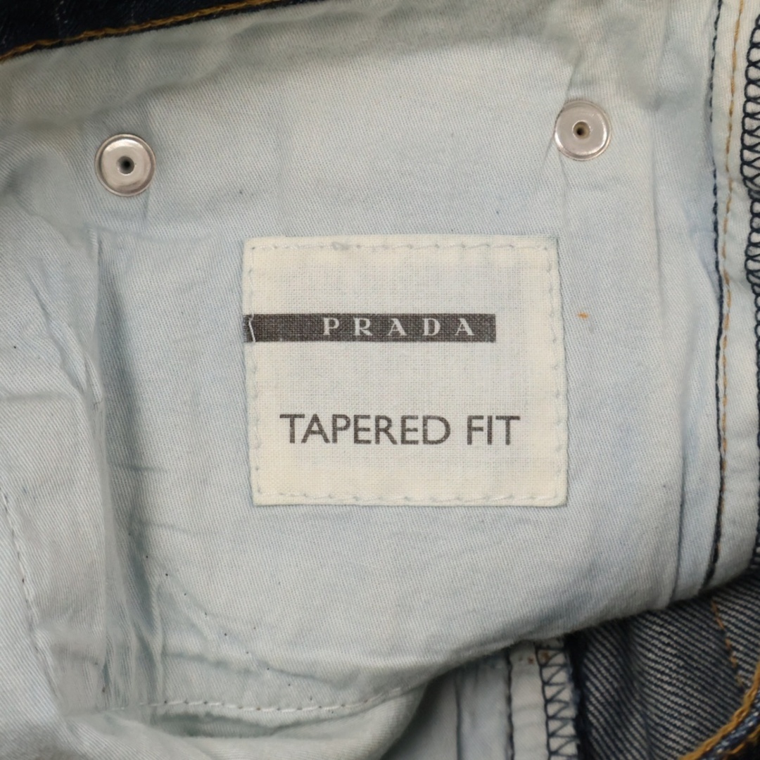 PRADA - PRADA プラダ TAPERED FIT JEANS センタープレス ボタン PRADA - PRADA プラダ TAPERED FIT JEANS センタープレス ボタン