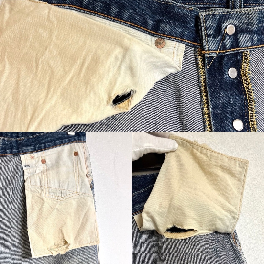 Levi's - LEVI'S 501XX セルビッチ デニムパンツ 33 ボタン裏555 Levi's - LEVI'S 501XX セルビッチ デニムパンツ 33 ボタン裏555